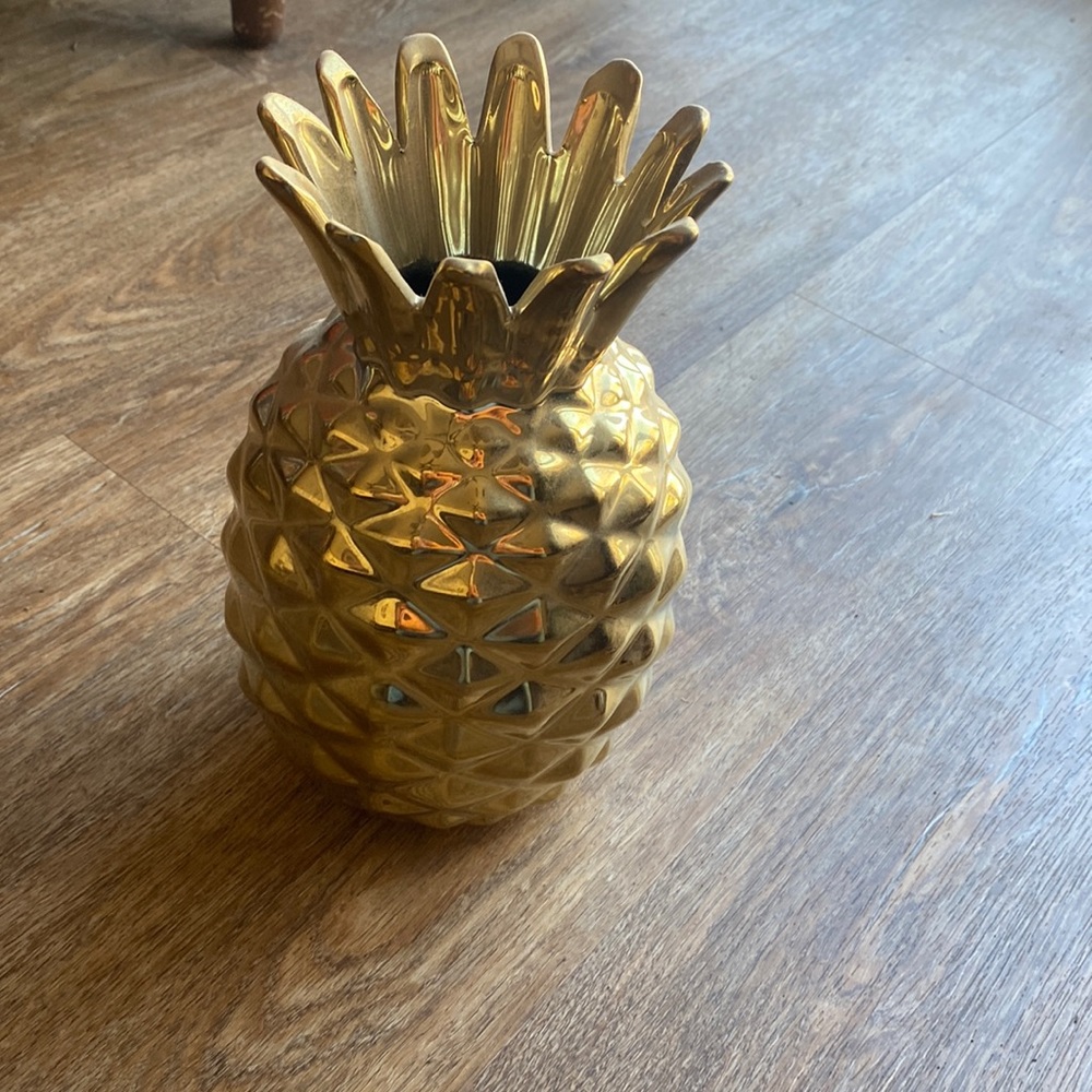 Golden Pineapple Vase
